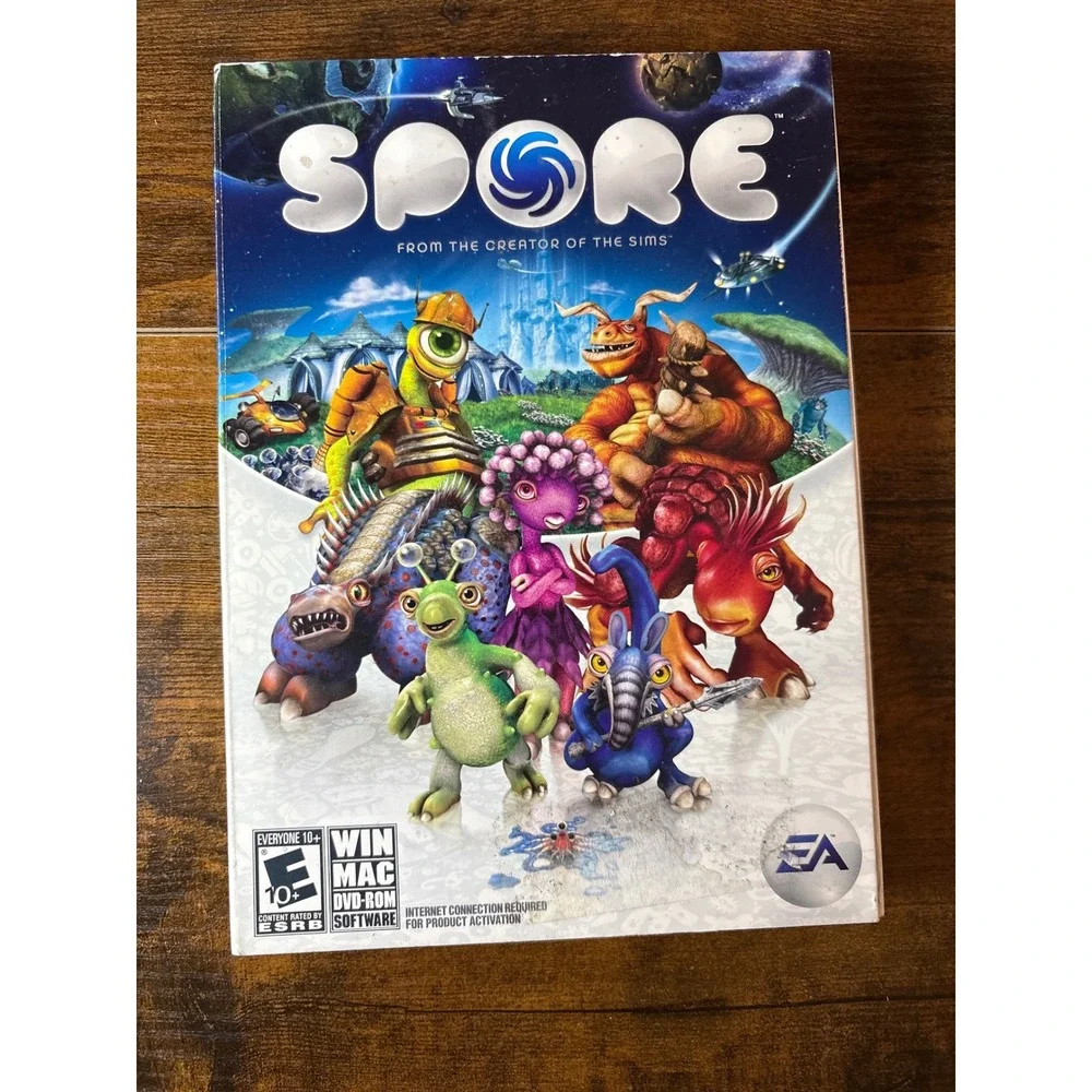 Spore PC Mac DVD-ROM Software Game Electronic‎ Arts EA Maxis 2008 Simulation